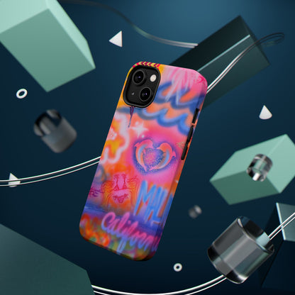 "mornings in malibu" MagSafe airbrush iPhone case