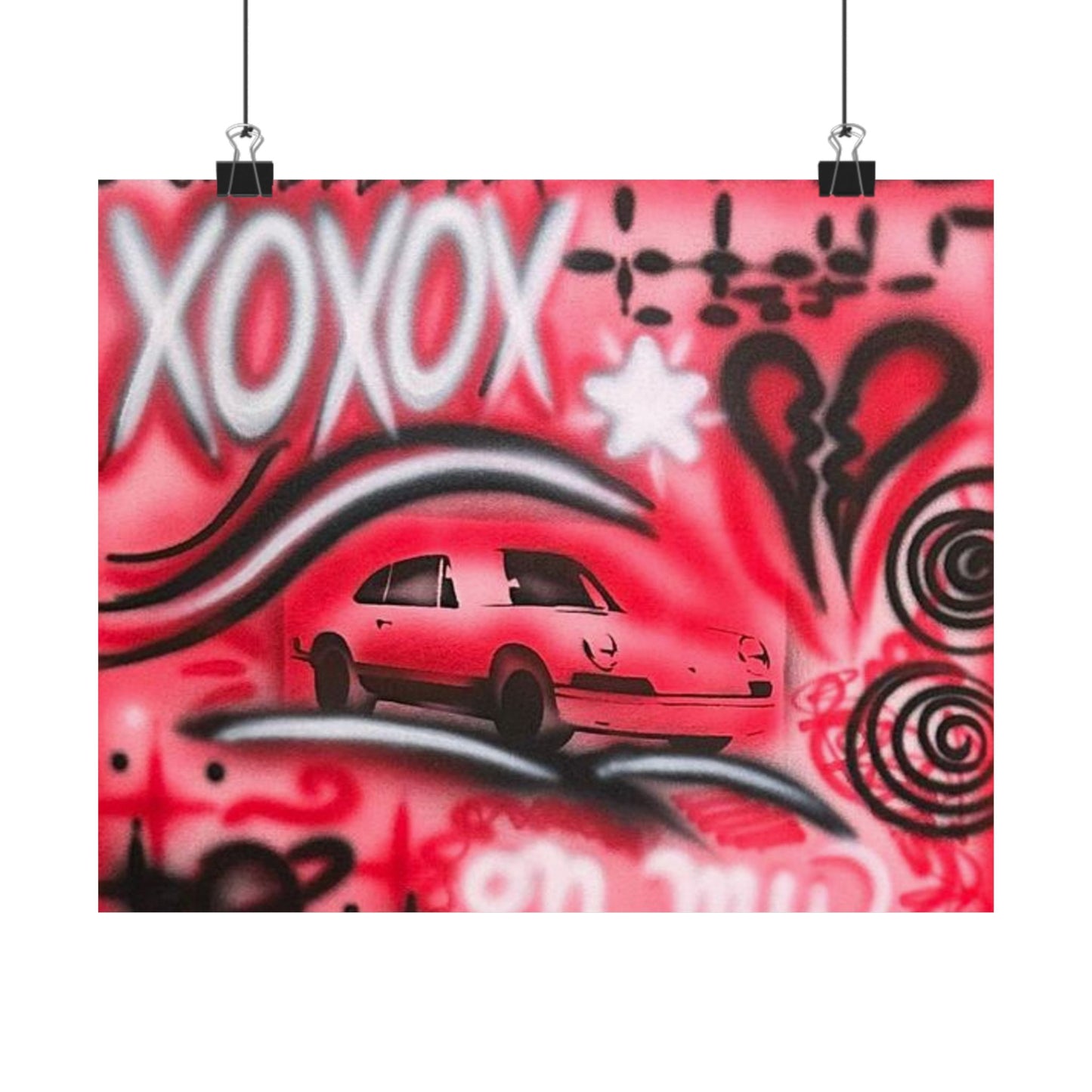 "lucky you! pt. 3" airbrush horizontal print