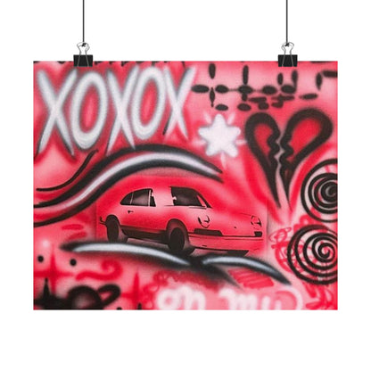 "lucky you! pt. 3" airbrush horizontal print