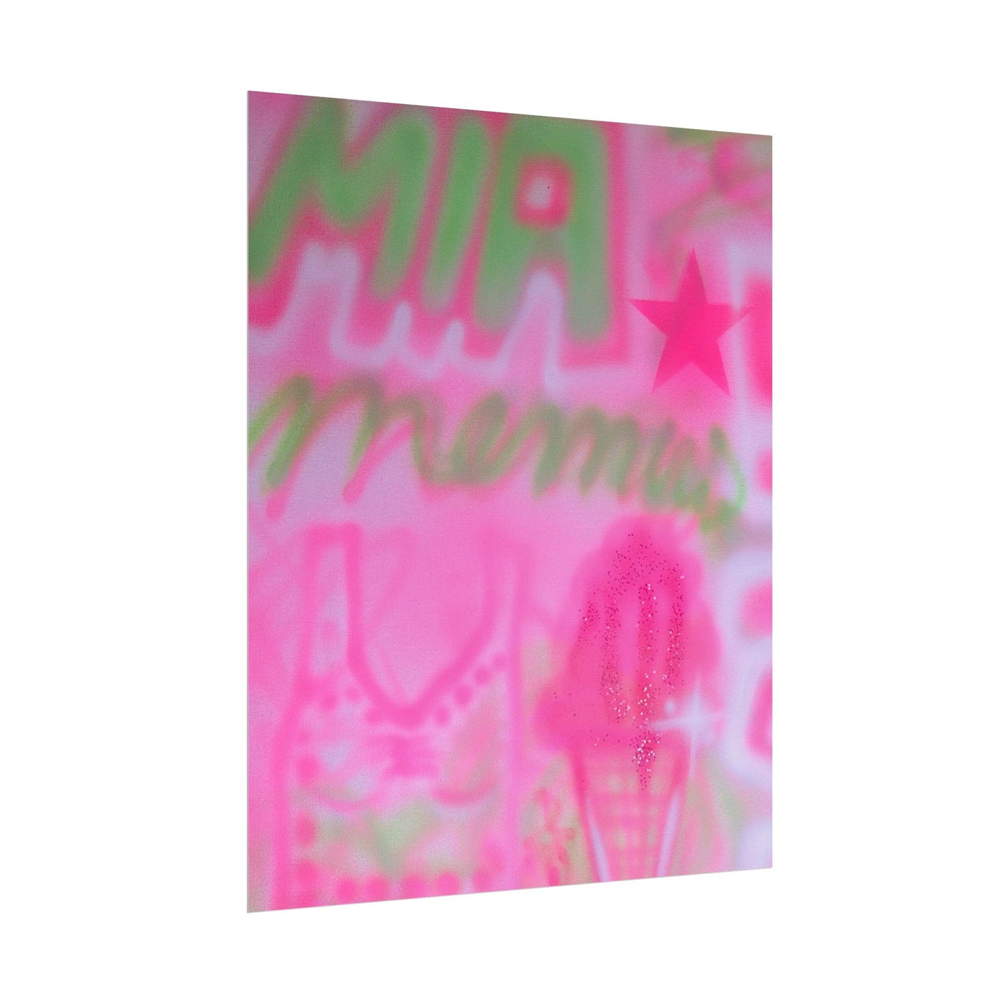"miami matcha" airbrush rolled print