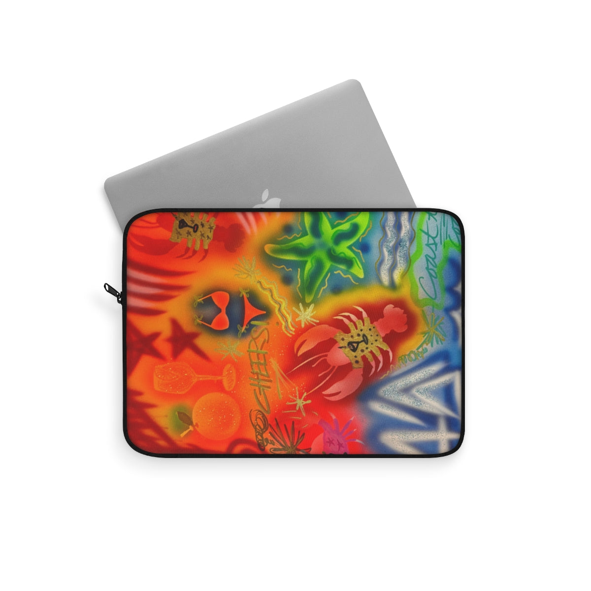"tipsy lobster" airbrush laptop sleeve