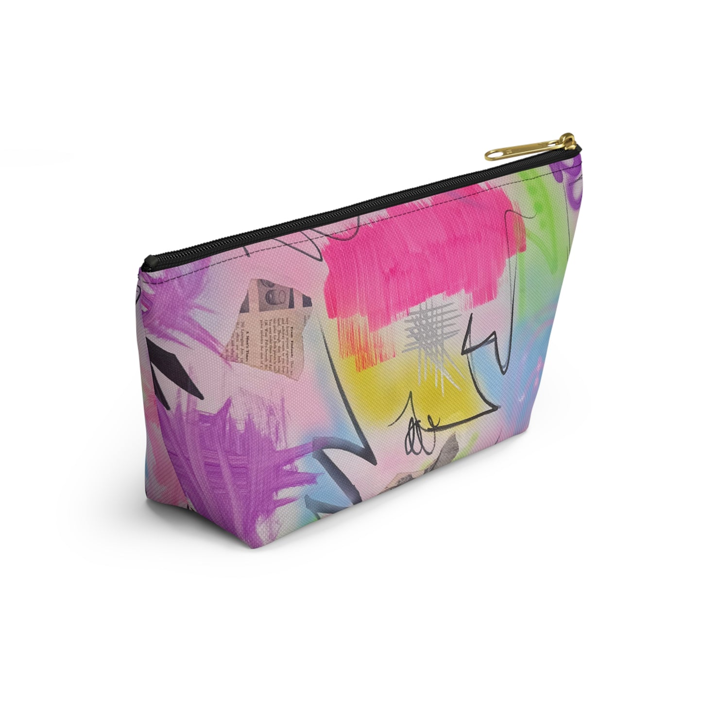 "pastel static" airbrush makeup pouch
