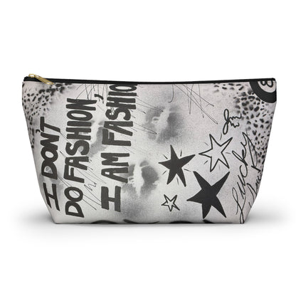 "i am fashion" airbrush makeup pouch