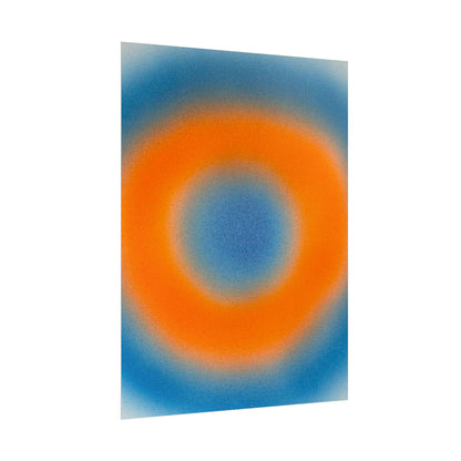 "citrus sky aura" airbrush rolled print
