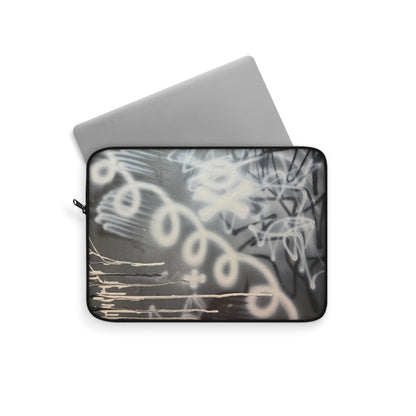 "spatial blur" airbrush laptop sleeve