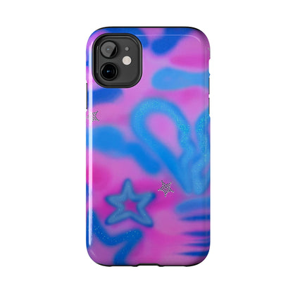 "blue camo" airbrush iPhone case