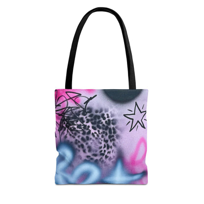 "onyx cheetah" airbrush tote bag