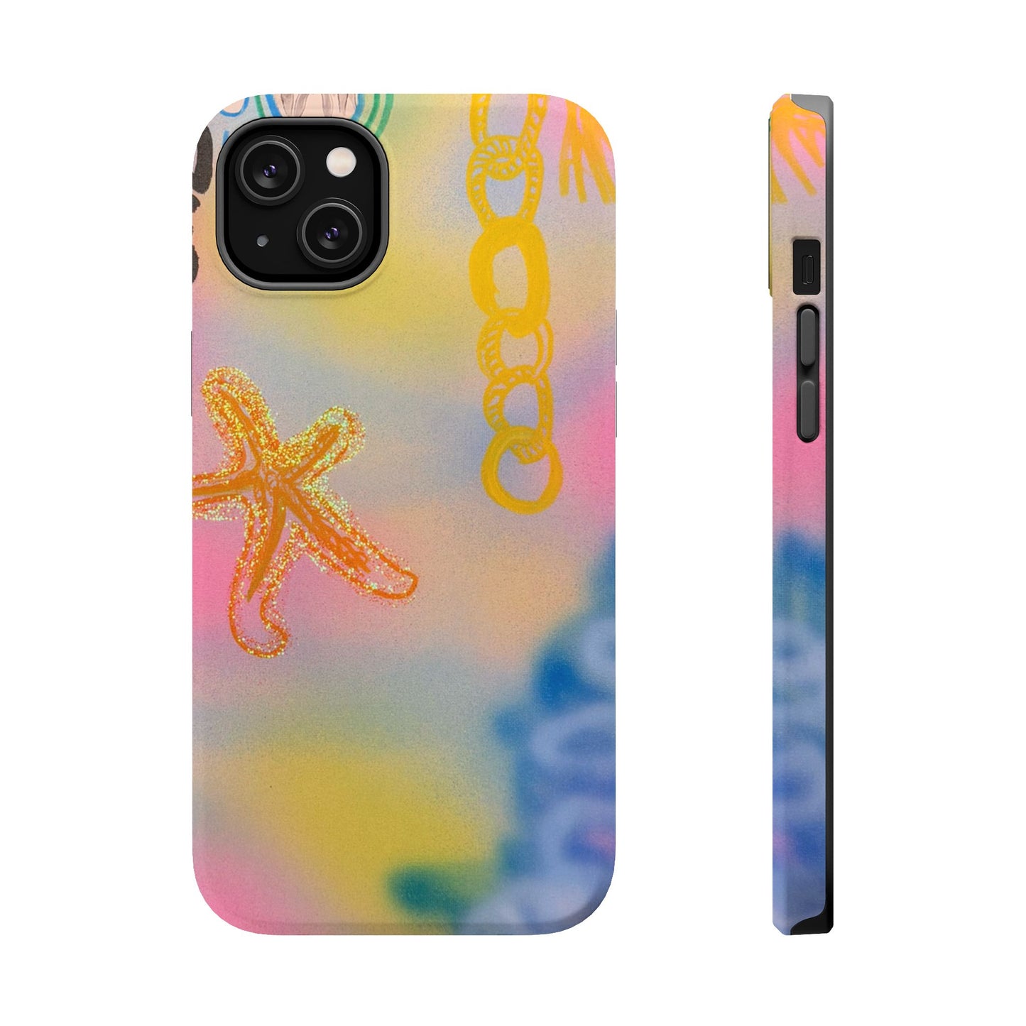 MagSafe "sweet starfish" airbrush iPhone case