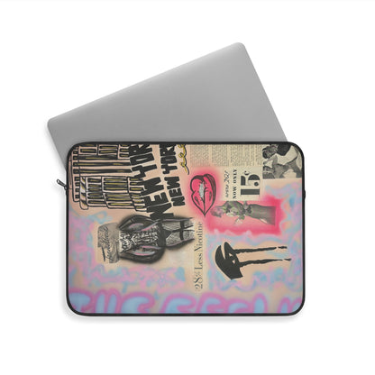 "new york, new york" airbrush laptop sleeve
