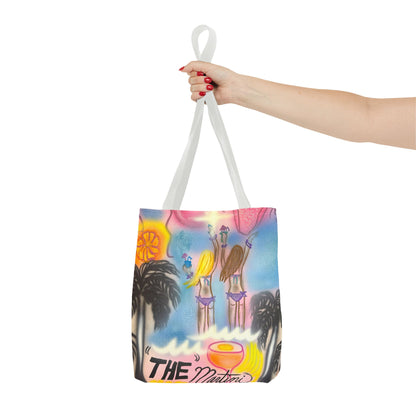 "kinis & tinis" airbrush tote bag
