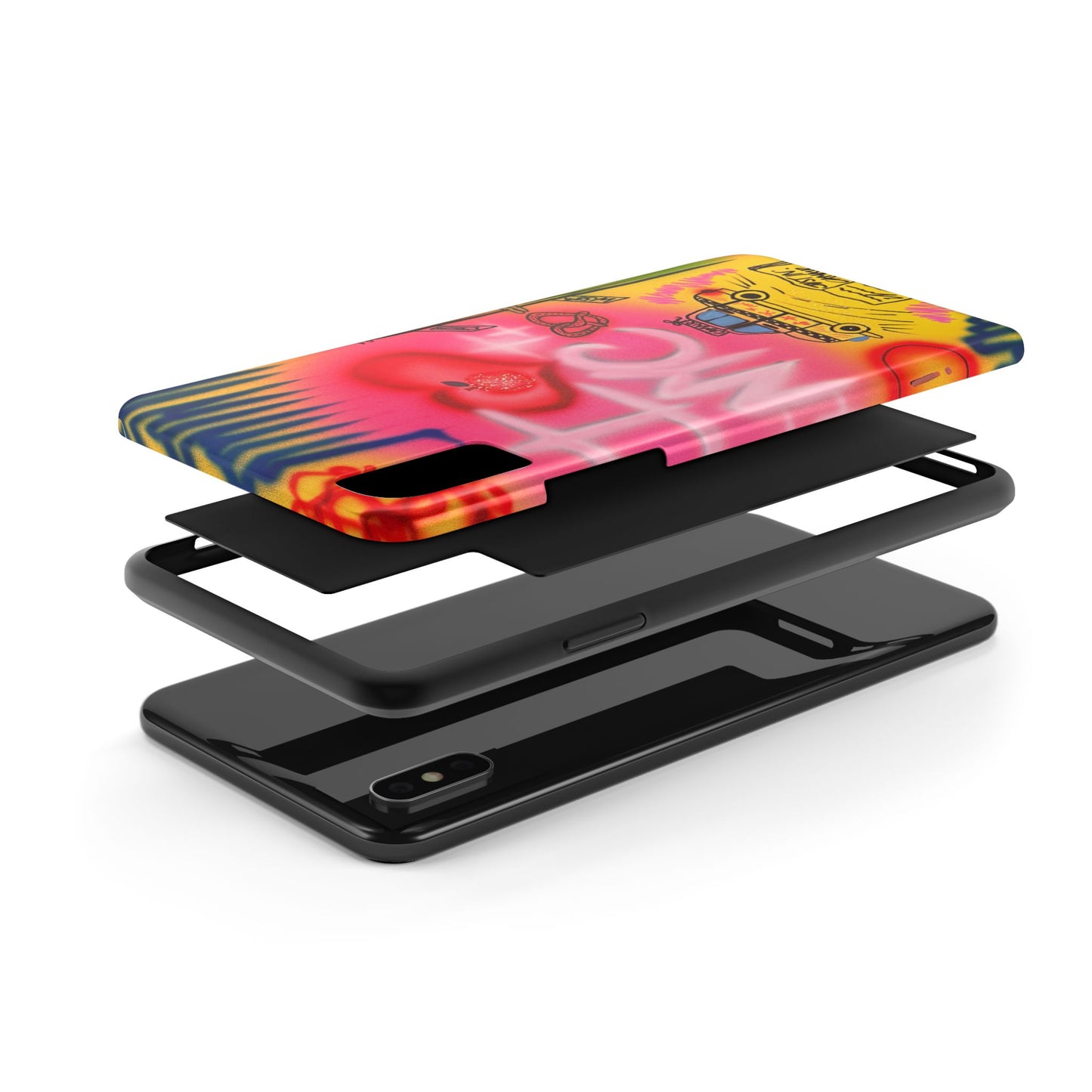 "in the city" airbrush iPhone case