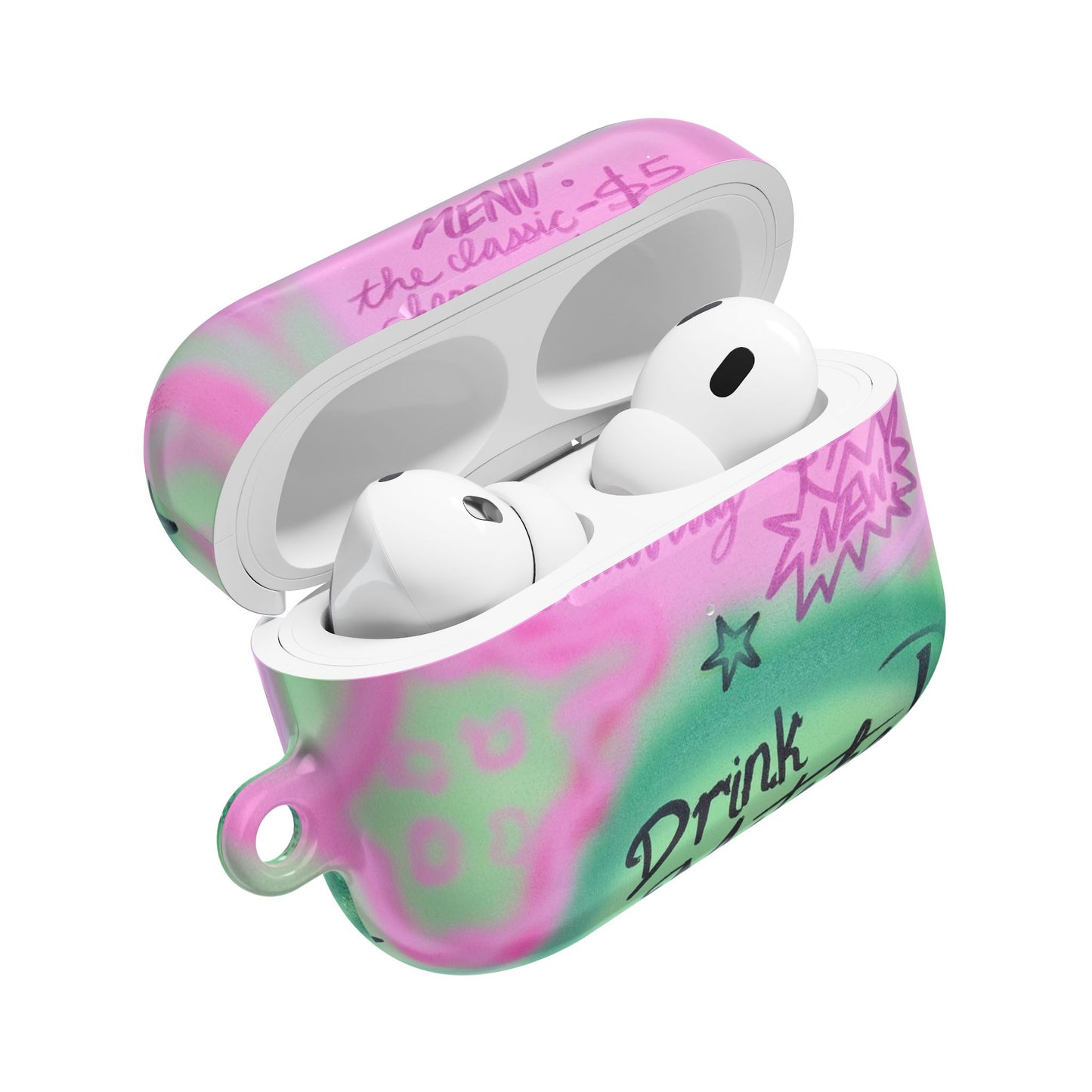 "matcha!" airbrush airpod cases