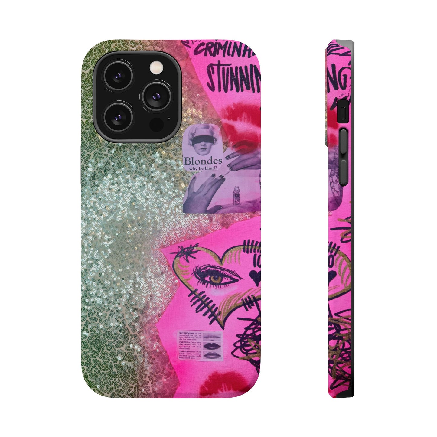 MagSafe "glitter gloss" airbrush iPhone case
