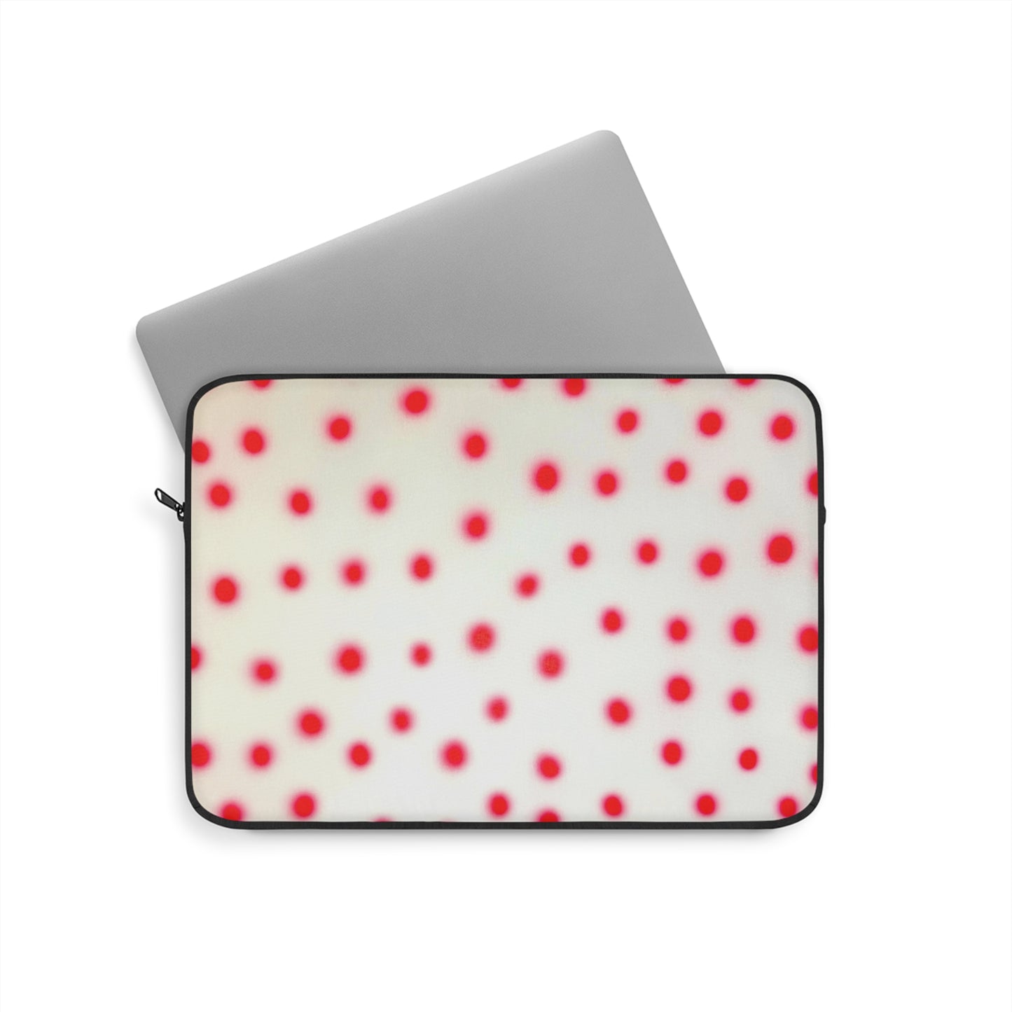 "vanilla cherry polka dot" airbrush laptop sleeve