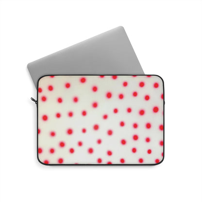 "vanilla cherry polka dot" airbrush laptop sleeve