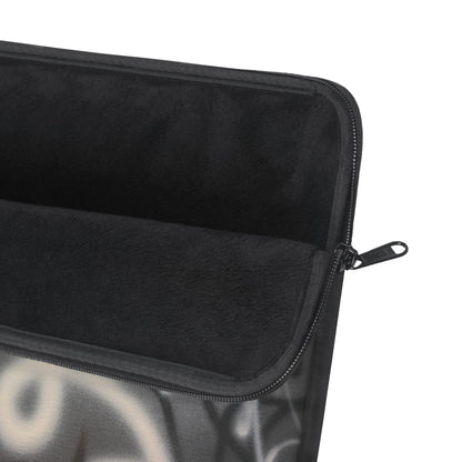 "spatial blur" airbrush laptop sleeve