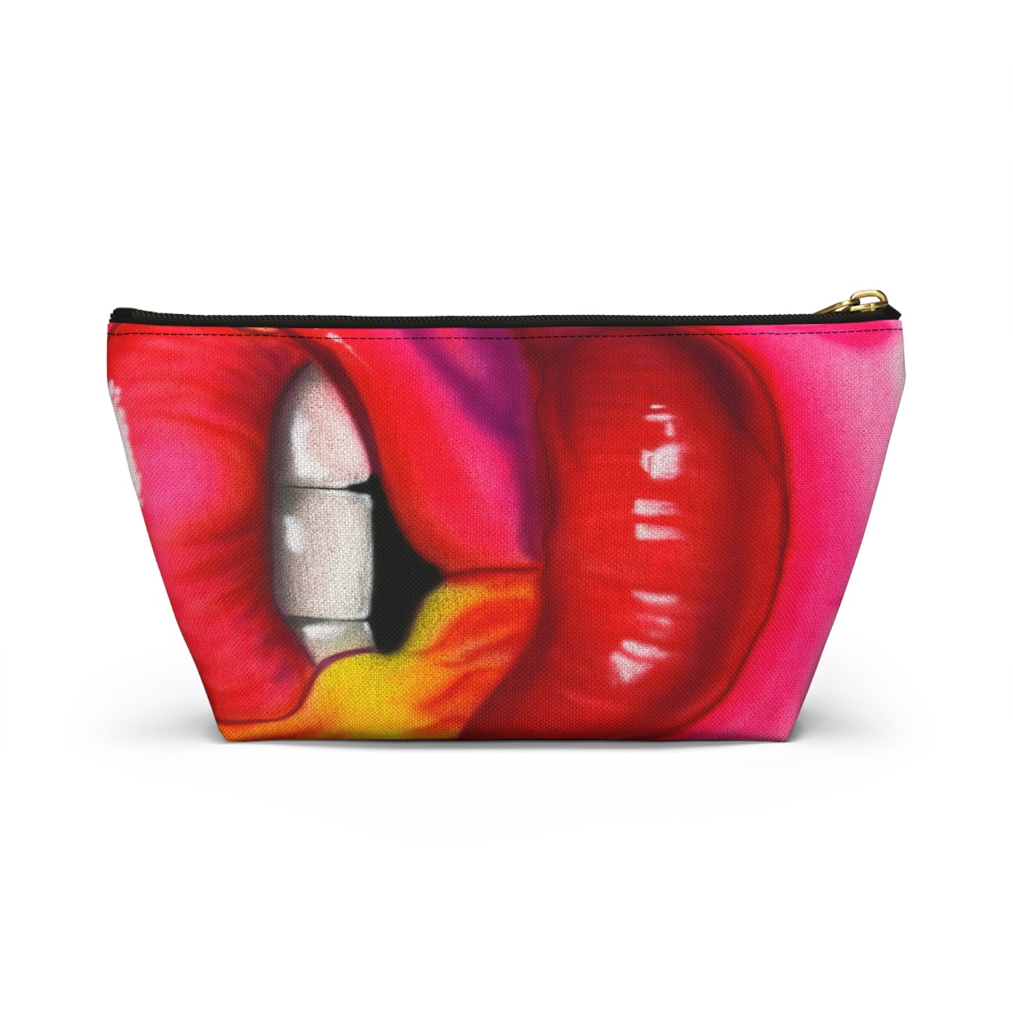 "flaming lips pt. 2" airbrush makeup pouch