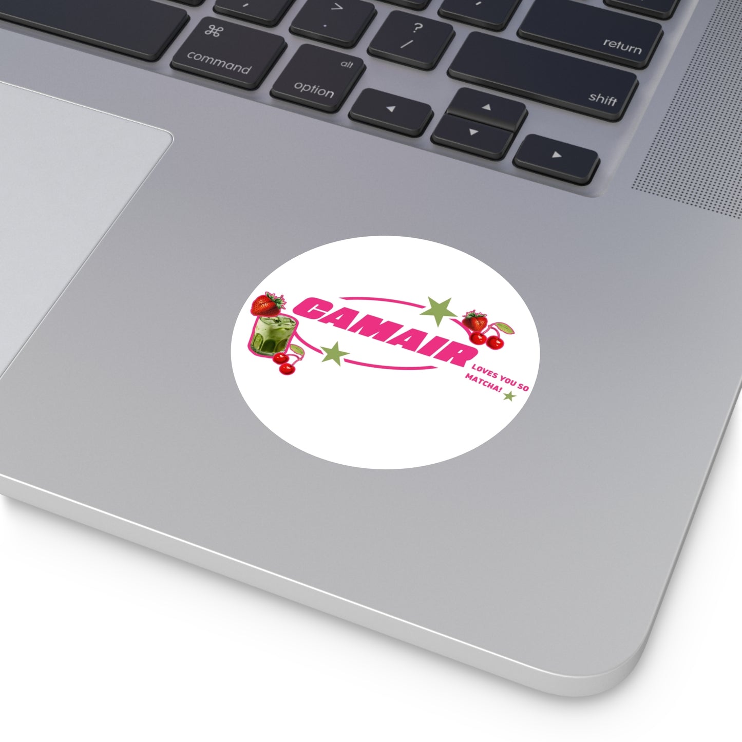 "matcha!" vinyl sticker