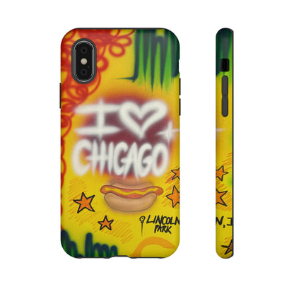 "chicago" airbrush iPhone case