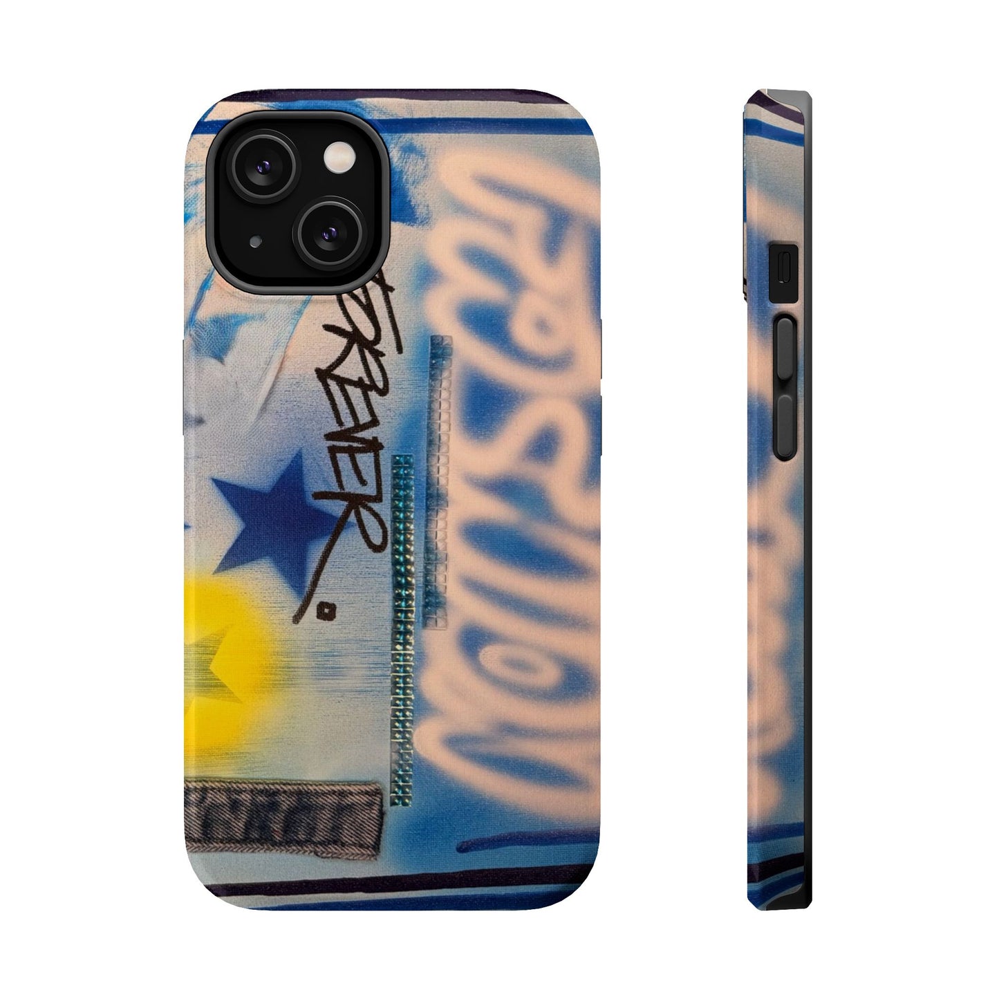 MagSafe "fashion forever" airbrush iPhone case