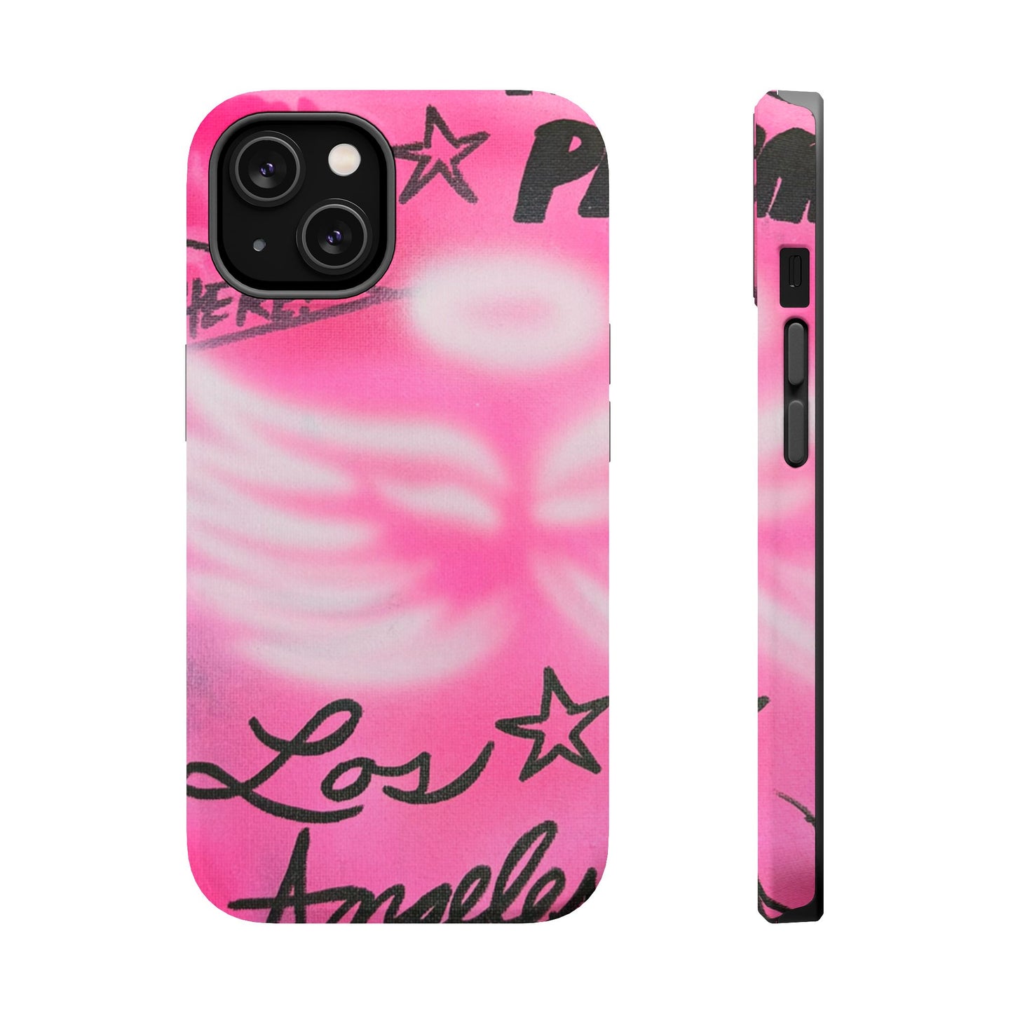 "pink angel wings" airbrush iPhone case