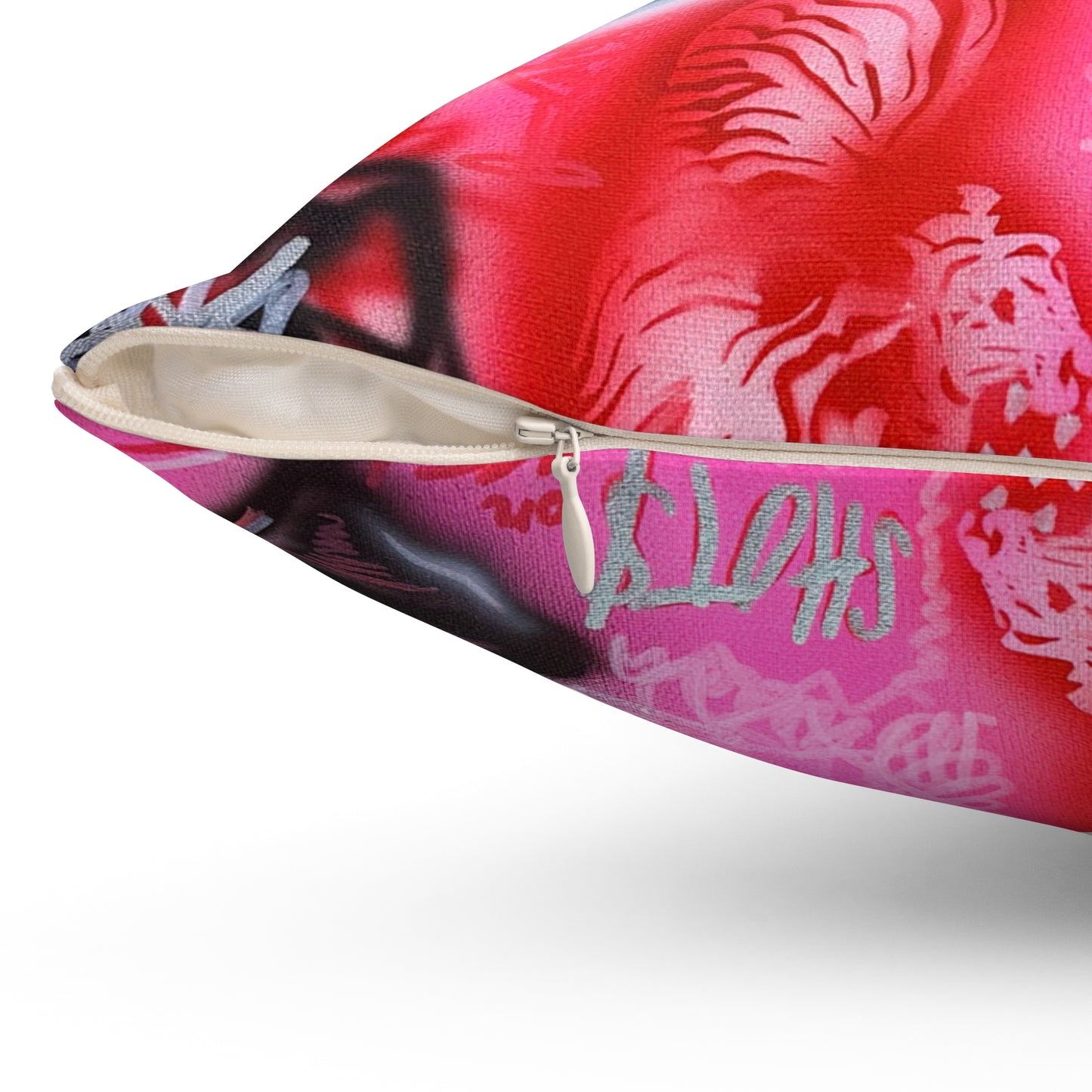 "extra dirty, plz" airbrush pillow