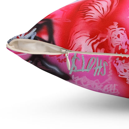 "extra dirty, plz" airbrush pillow