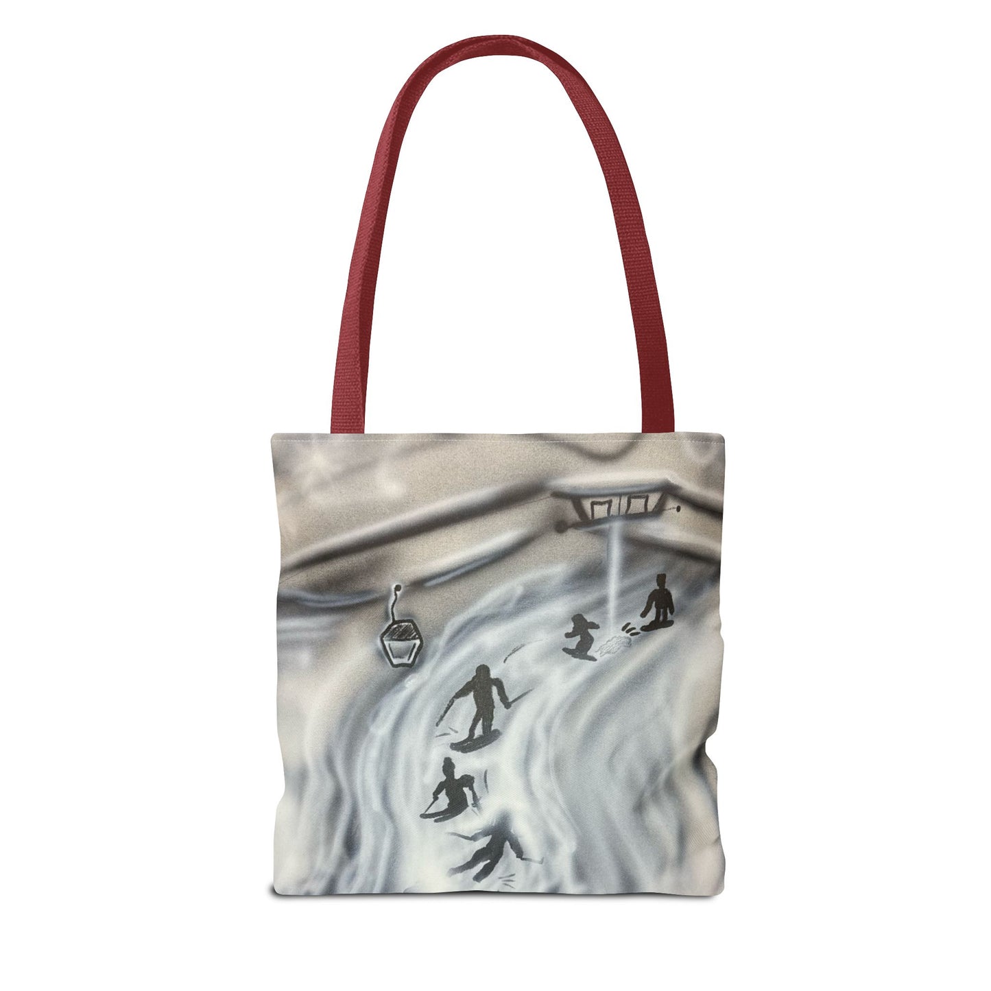 "arctic avalnache" airbrush tote bag