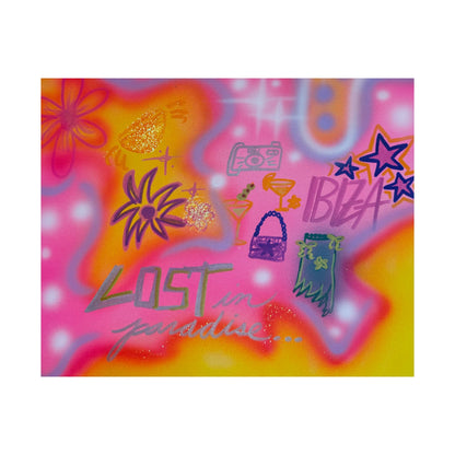 "ibiza" airbrush horizontal print
