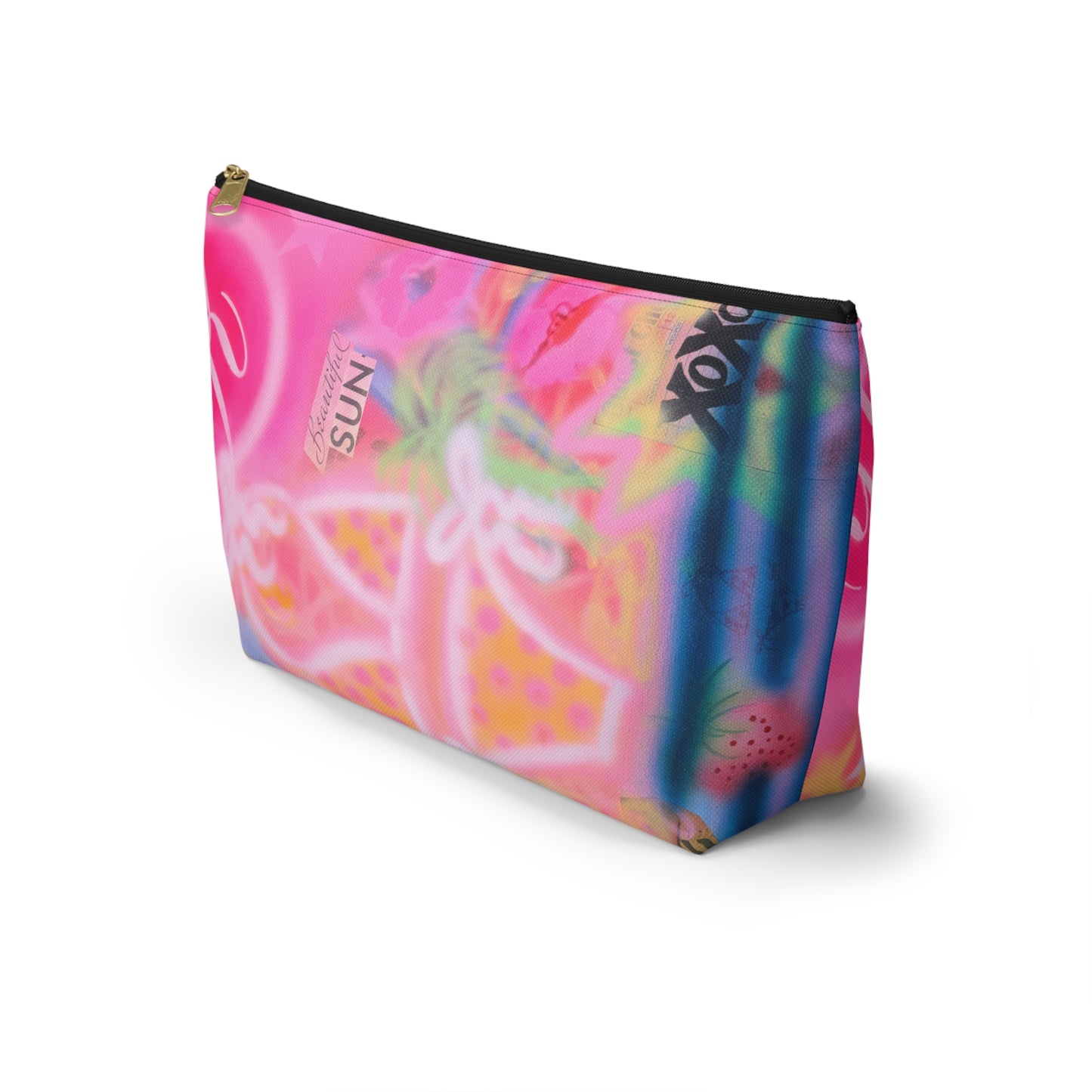 "santa monica strawberry" airbrush makeup pouch