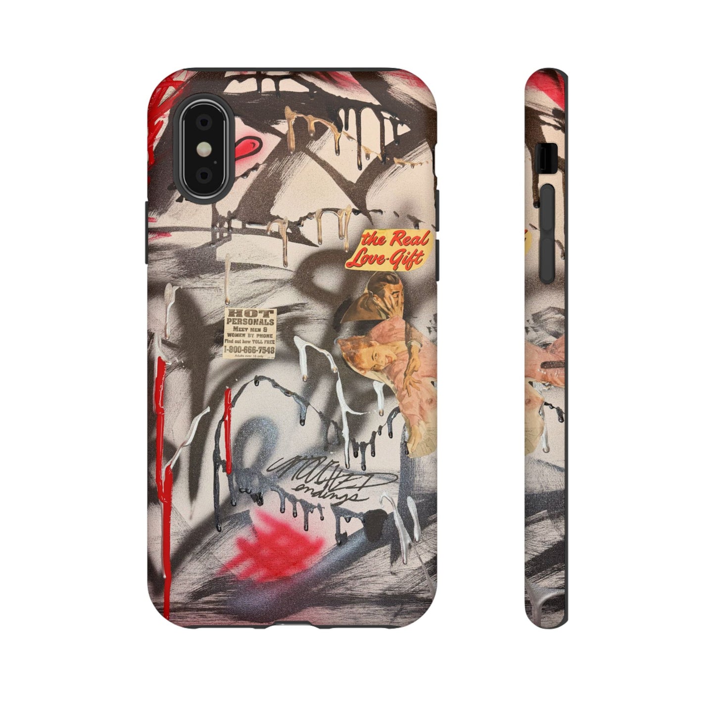 "real love" airbrush iPhone case