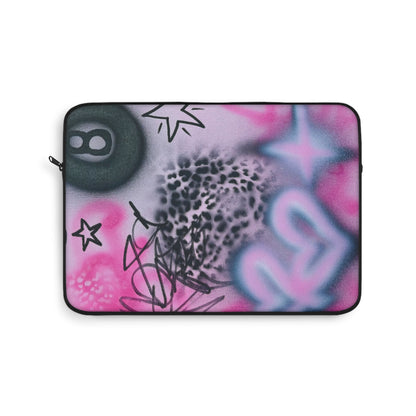 "onyx cheetah" airbrush laptop sleeve