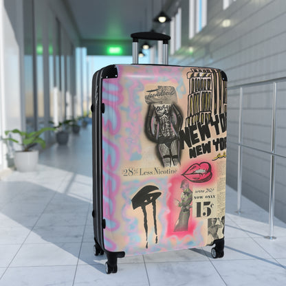 "new york, new york" airbrush suitcase