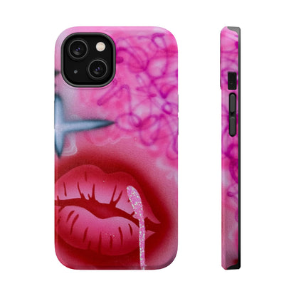 MagSafe limited edition "glitter aura" airbrush iPhone case