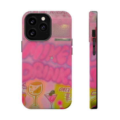 MagSafe "mixed drinks" airbrush iPhone case