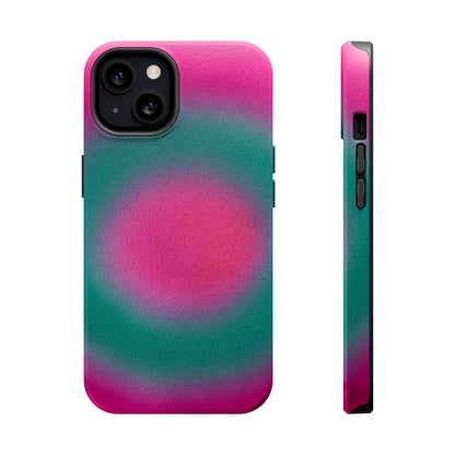 MagSafe "watermelon swirl aura" airbrush iPhone case