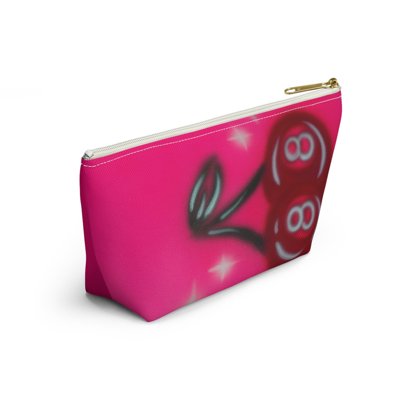 "cherry 8ball" airbrush makeup pouch