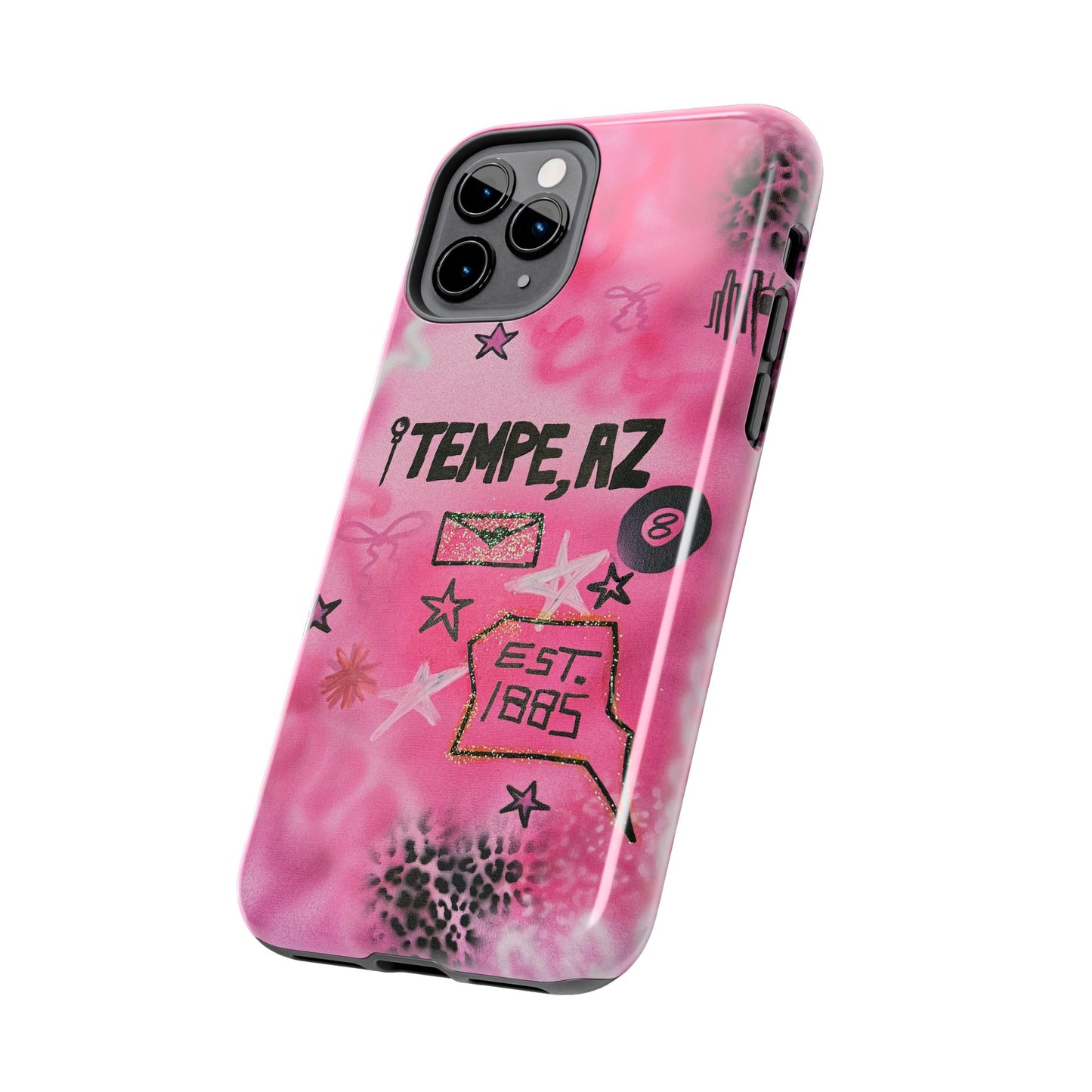 "tempe, az pt. 2" airbrush iPhone case