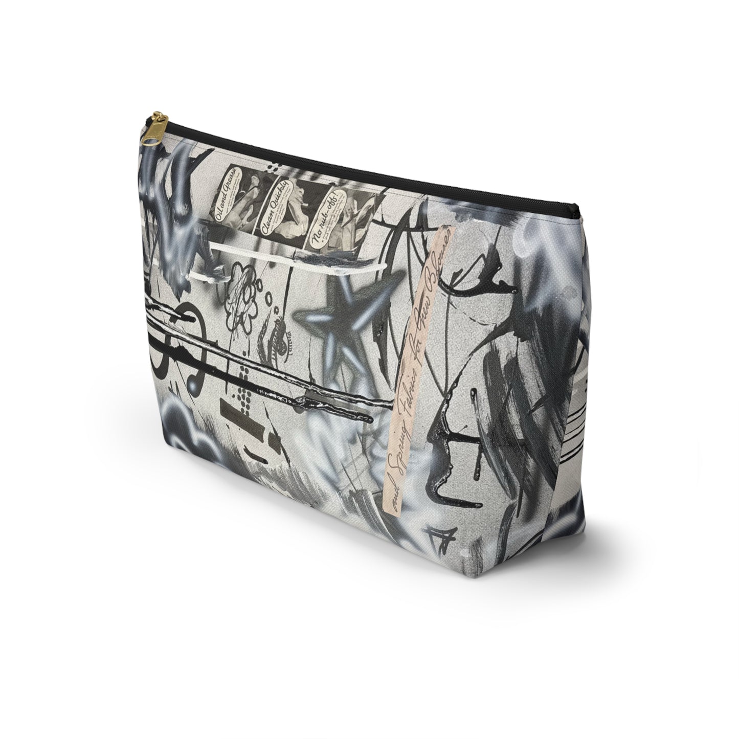 "monochrome mood" airbrush makeup pouch