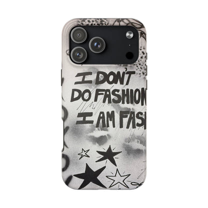"i am fashion" airbrush iPhone case