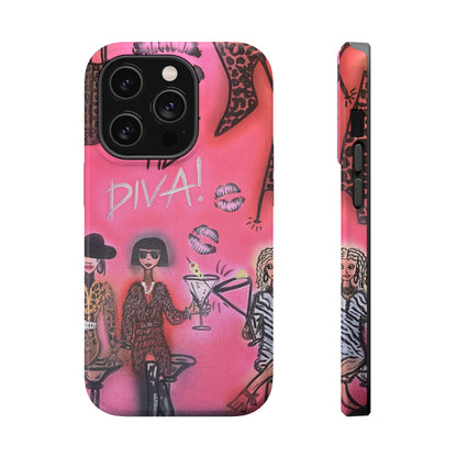 MagSafe "party diva" airbrush iPhone case