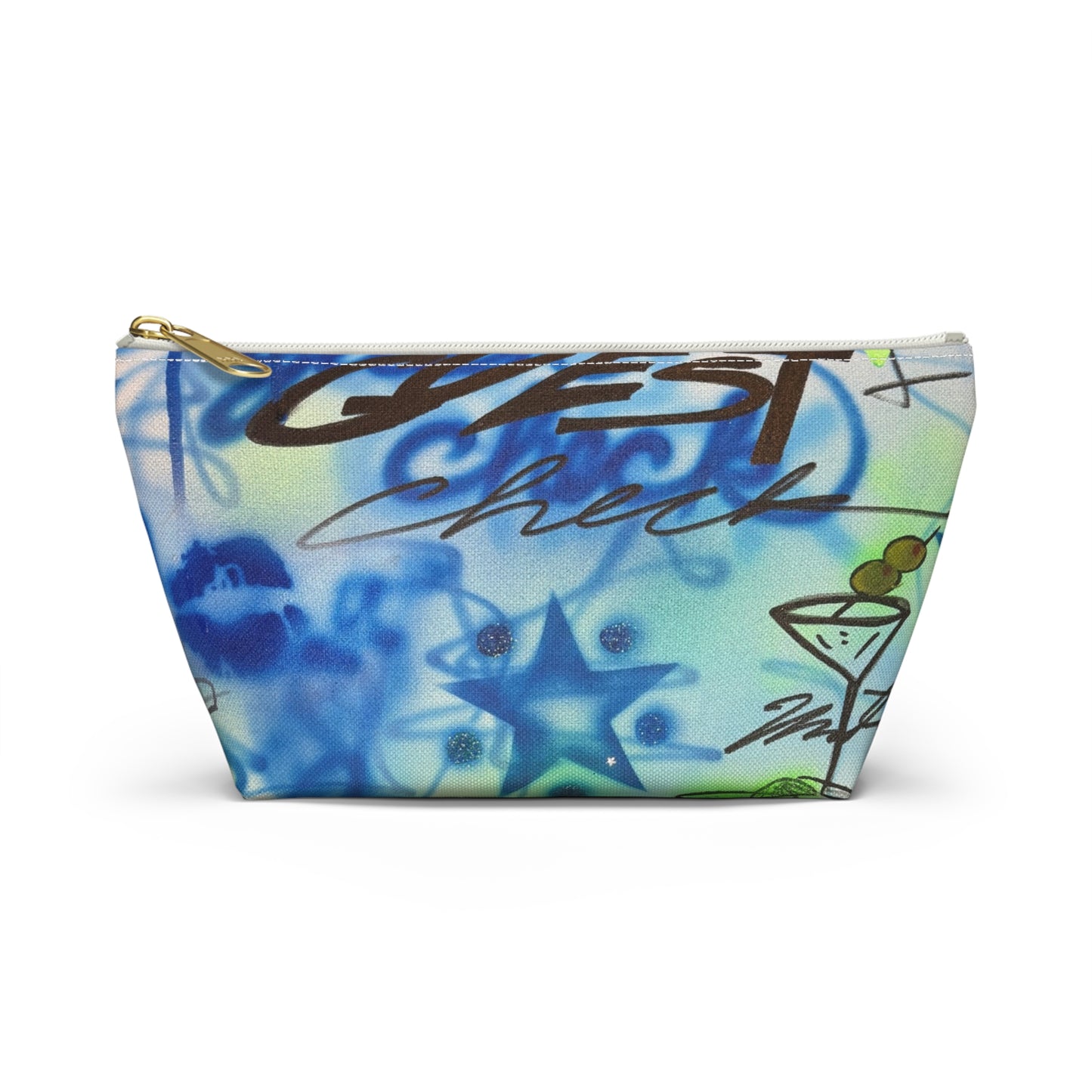 "guest check" airbrush makeup pouch