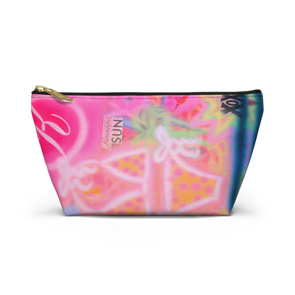 "santa monica strawberry" airbrush makeup pouch