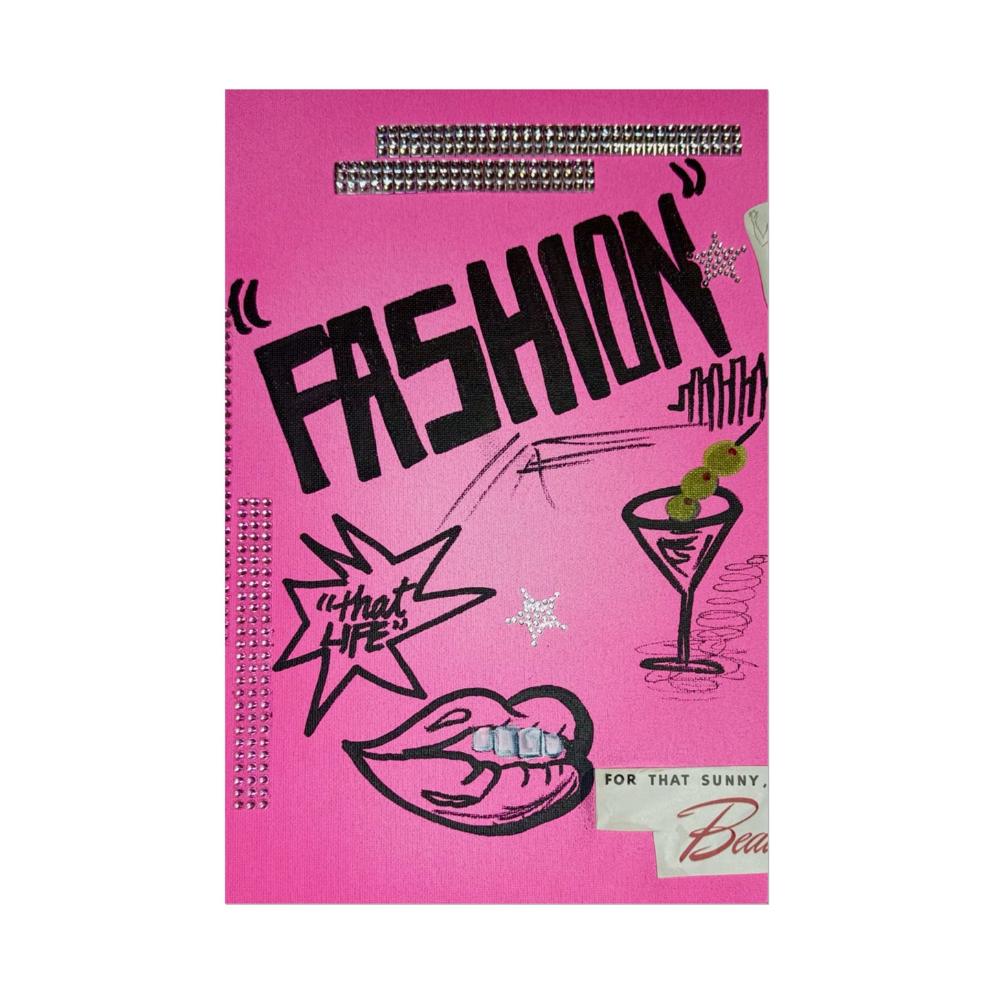 "high fashion" airbrush rolled print