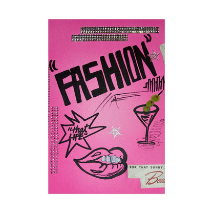 "high fashion" airbrush rolled print