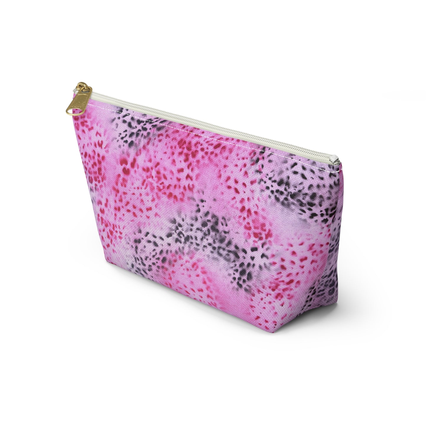 "pink cheetah pt. 2" airbrush makeup pouch
