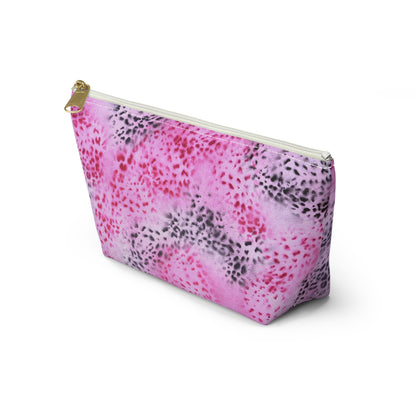 "pink cheetah pt. 2" airbrush makeup pouch