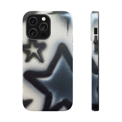 MagSafe "black & white stars" airbrush iPhone case