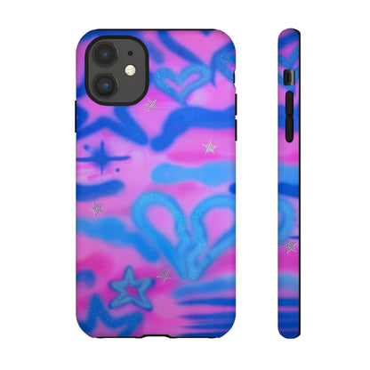 "blue camo" airbrush iPhone case