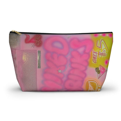 "mixed drinks" airbrush makeup pouch